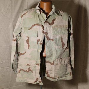 Woodlands Desert Camouflage Military Jacket Size Medium Regular